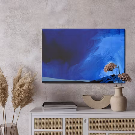 Canvastavla - Calvary crosses