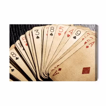 Canvastavla - Old deck top view