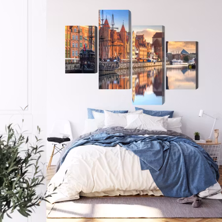 Canvastavla - Gdansk motlawa at sunrise