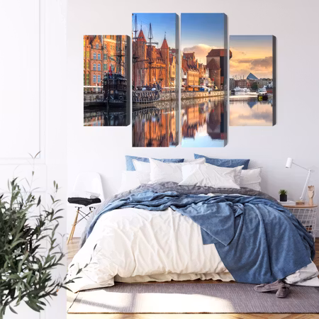 Canvastavla - Gdansk motlawa at sunrise