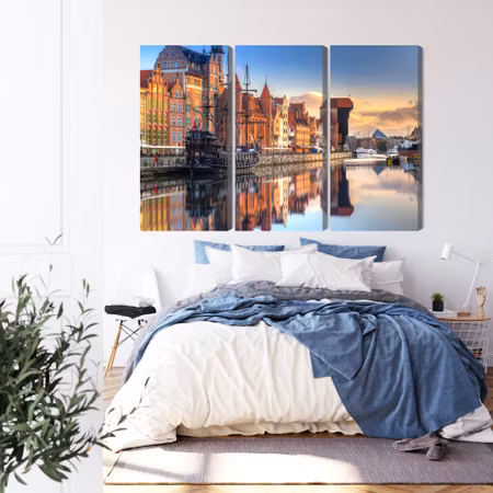 Canvastavla - Gdansk motlawa at sunrise