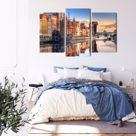 Canvastavla - Gdansk motlawa at sunrise