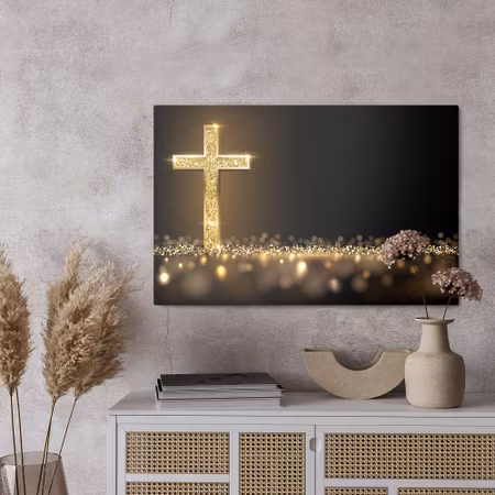 Canvastavla - The golden cross