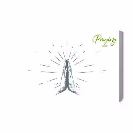 Canvastavla - Prayer to god