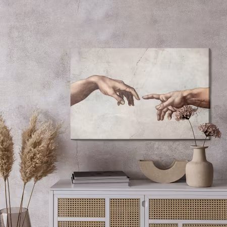 Canvastavla - The creation of adam