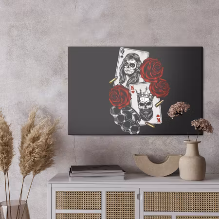 Canvastavla - Death cards