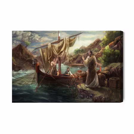 Canvastavla - Christ calling the apostles