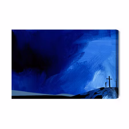 Canvastavla - Calvary crosses