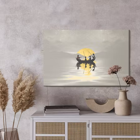 Canvastavla - Jesus with his disciples