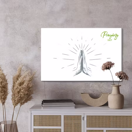 Canvastavla - Prayer to god