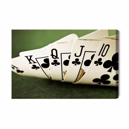 Canvastavla - Royal flush