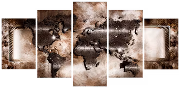 Akrylglastavla - Platinum Map