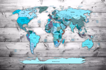 Anslagstavla - Blue continents