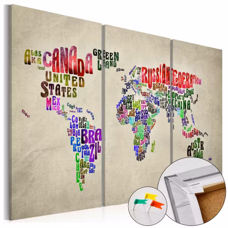 Anslagstavla - Colorful countries