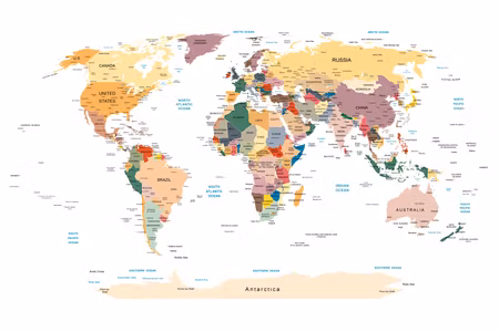 Anslagstavla - World map