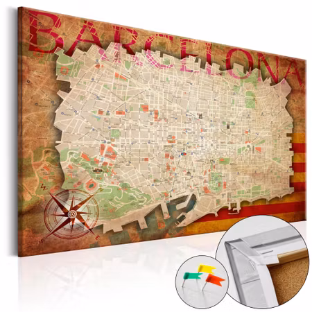 Anslagstavla - Map of barcelona