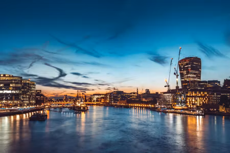 Canvastavla - Multipart River Thames in Great