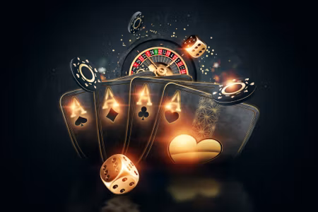 Canvastavla - Black Poker Cards