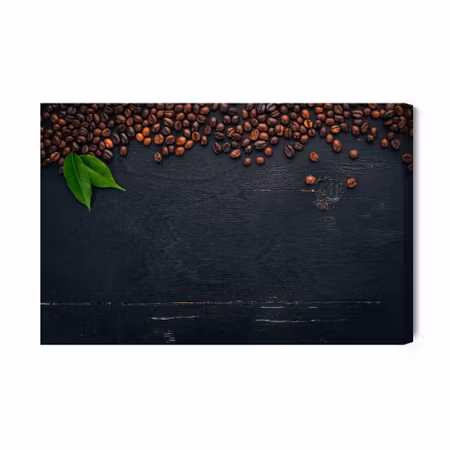 Canvastavla - Coffee on a Wooden Background