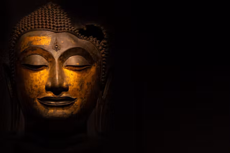 Canvastavla - The Face of the Buddha