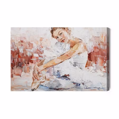 Canvastavla - Little Pretty Ballerina Painted