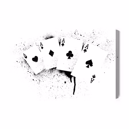 Canvastavla - Aces From the Deck