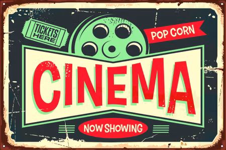 Canvastavla - Retro Cinema Subtitles