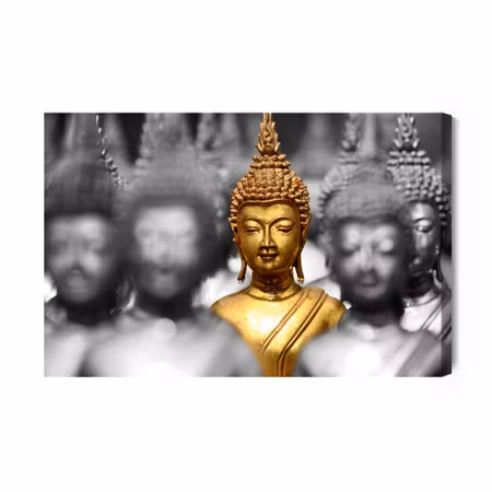 Canvastavla - Golden Buddha