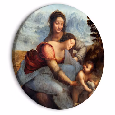 Rund canvastavla - Leonardo da Vinci