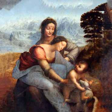 Rund canvastavla - Leonardo da Vinci