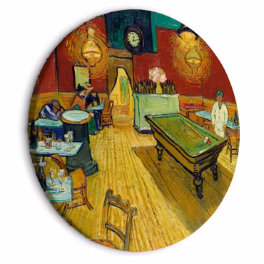 Rund canvastavla - Vincent van Gogh - The night