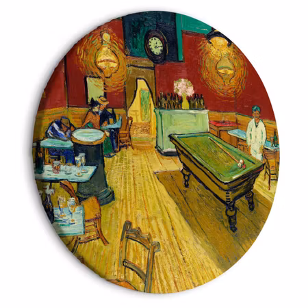 Rund canvastavla - Vincent van Gogh - The night