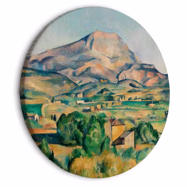 Rund canvastavla - Paul cézanne - mont sainte