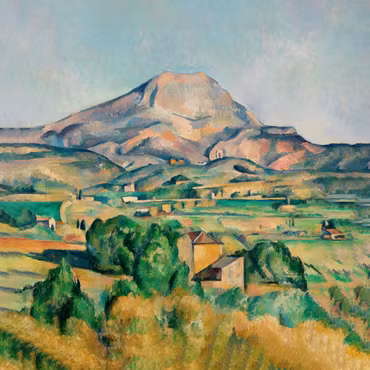 Rund canvastavla - Paul cézanne - mont sainte