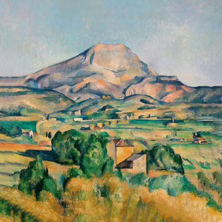 Rund canvastavla - Paul cézanne - mont sainte