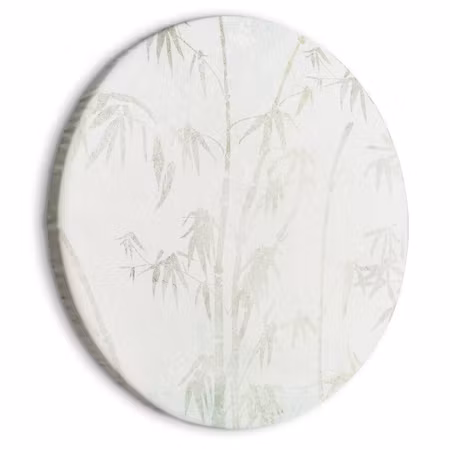 Rund canvastavla - Bamboo forest