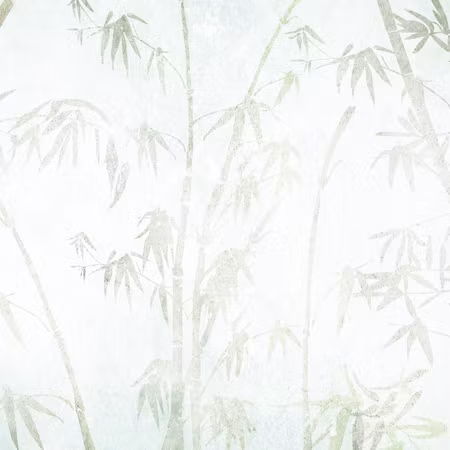 Rund canvastavla - Bamboo forest