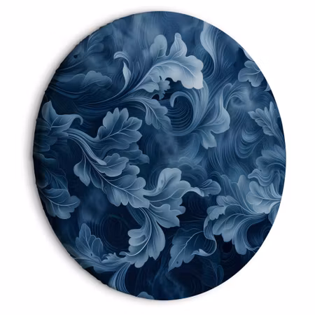 Rund canvastavla - Abstract ornaments