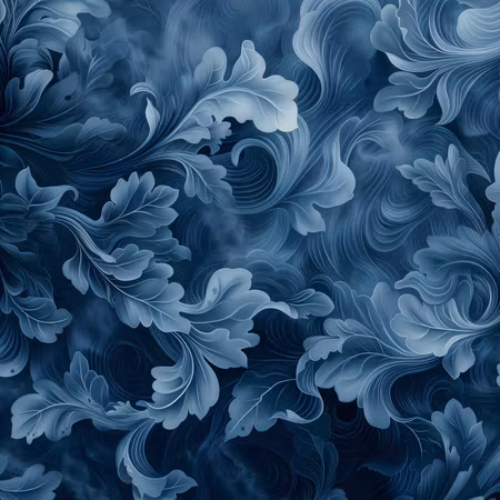 Rund canvastavla - Abstract ornaments