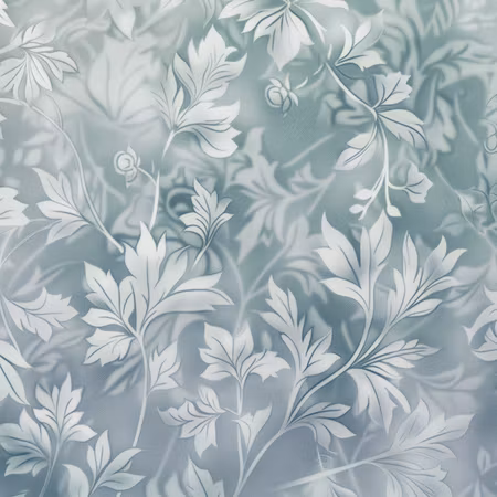 Rund canvastavla - Ornaments in worn muted