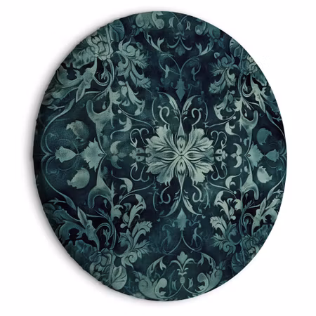 Rund canvastavla - Oriental pattern carpet