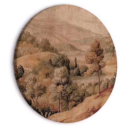 Rund canvastavla - Mediterranean landscape