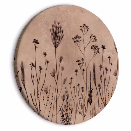 Rund canvastavla - Wildflowers