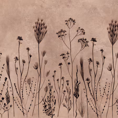 Rund canvastavla - Wildflowers