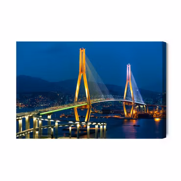 Canvastavla - Busan Harbor Bridge South Korea