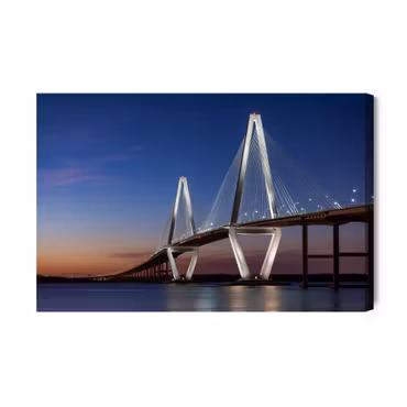 Canvastavla - Arthur Ravenel Jr Bridge Bridge Usa