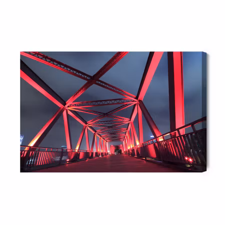 Canvastavla - Bridge At Night