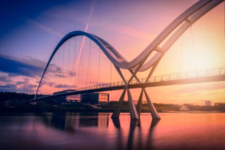 Canvastavla - Infinity Bridge Uk