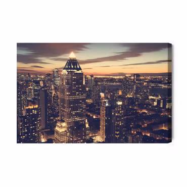 Canvastavla - New York By Night