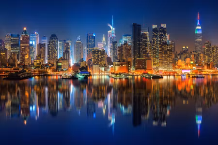 Canvastavla - Manhattan By Night